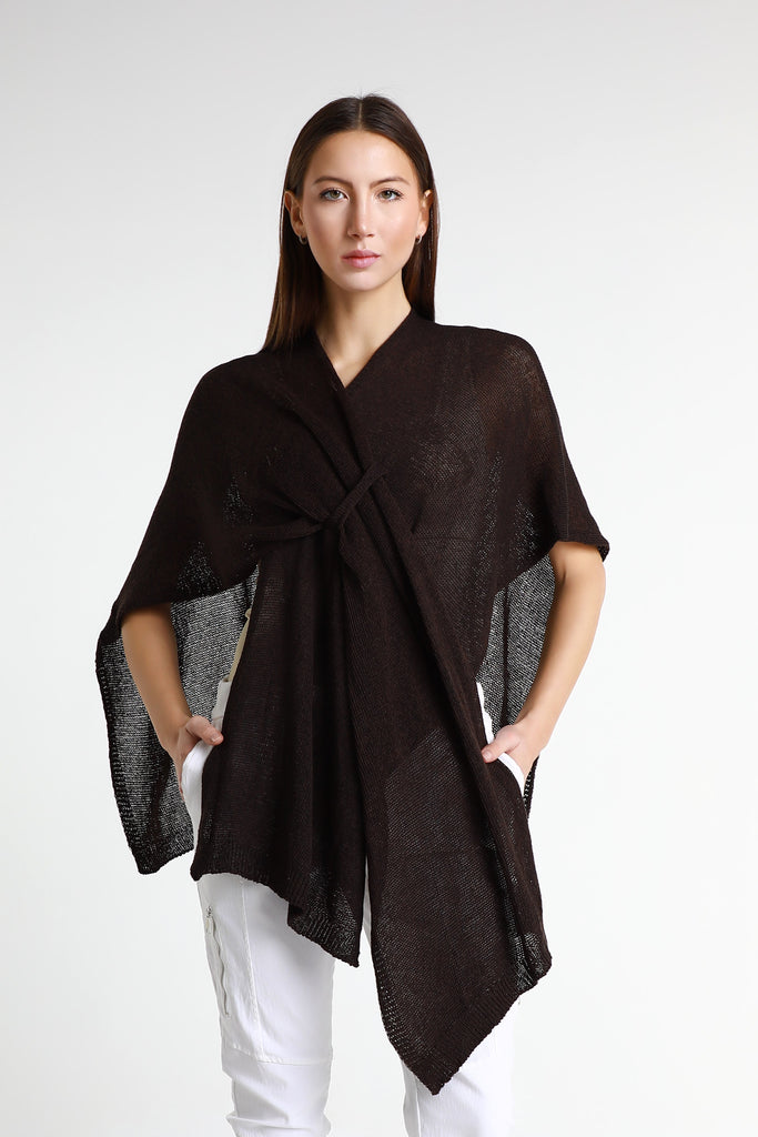 W108 202 Espresso Aliya Multi Way Cotton Wrap