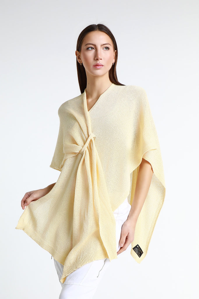 W108 741 ButterMilk Aliya Multi Way Cotton Wrap