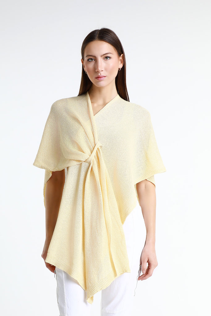 W108 741 ButterMilk Aliya Multi Way Cotton Wrap