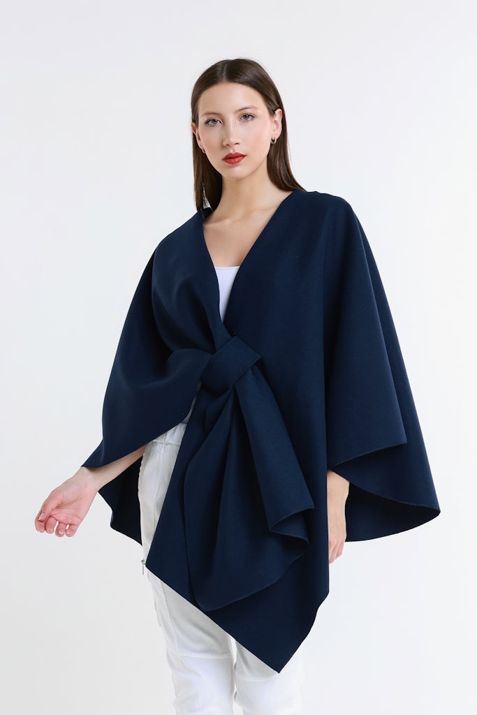 W301-409 Navy Zoey Structured Wrap