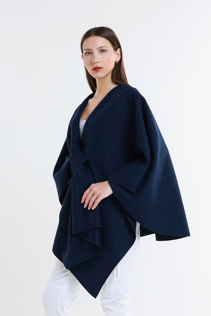 W301-409 Navy Zoey Structured Wrap