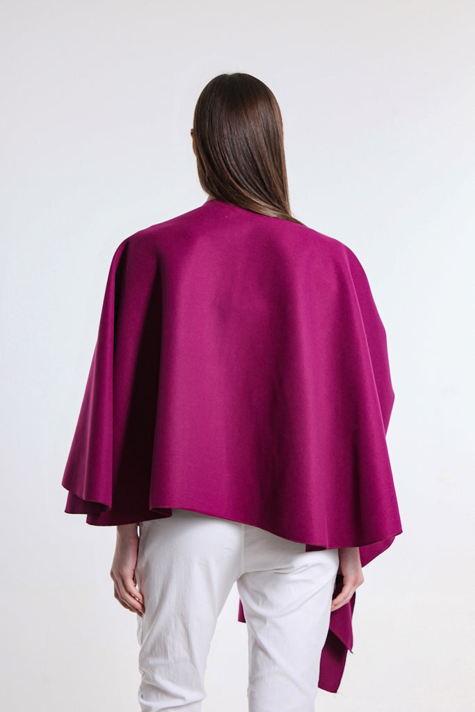 W301-513 Dark Raspberry Zoey Structured Wrap