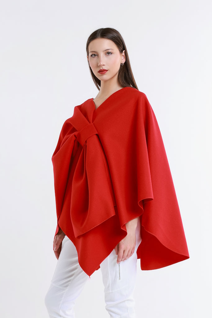 W301-600 Red Zoey Structured Wrap