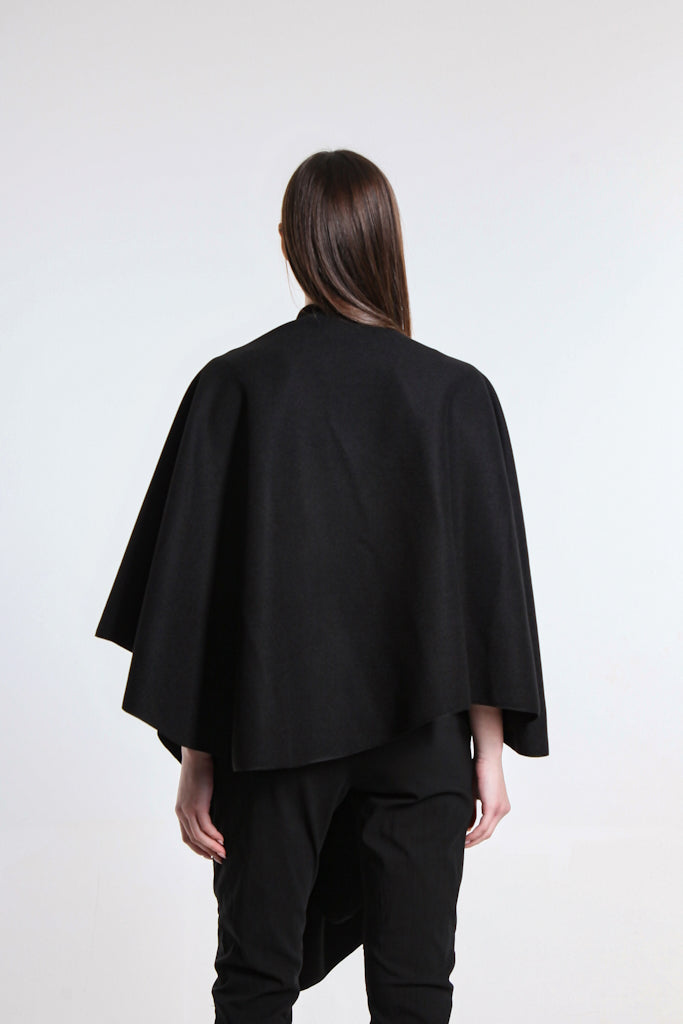 W301-001 Black Zoey Structured Wrap