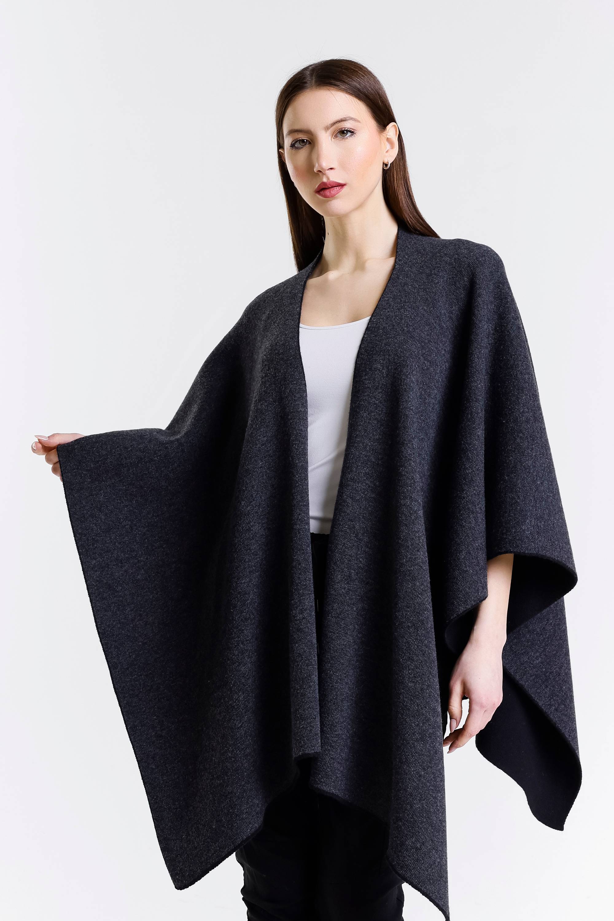 Kiersten Merino/Cashmere Reversible Wrap (W311) – TINA Stephens Group