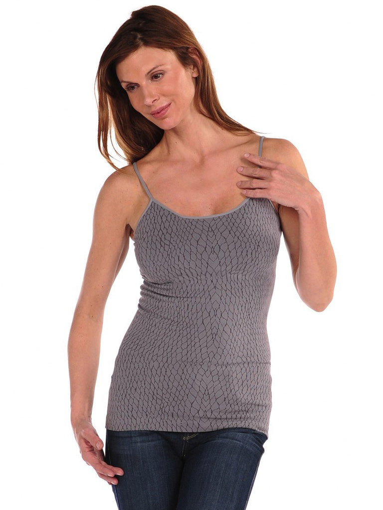 101C-341 Tonal Taupe Side Tie Dye Cami