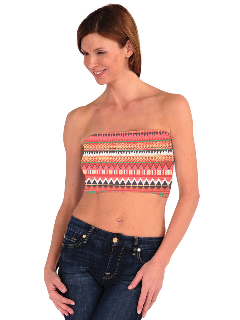 49B-332 Coral Aztec Bandeau