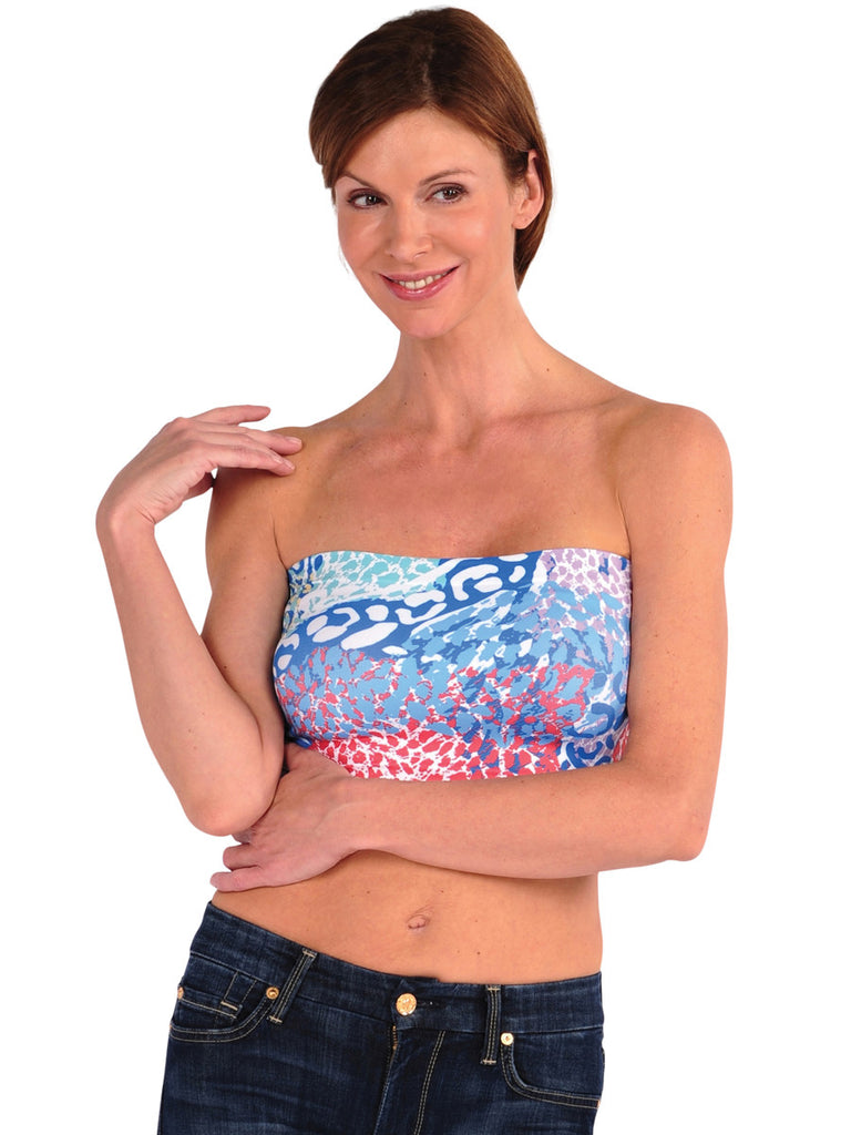 49B-325 Cornflower Splash Pattern Bandeau