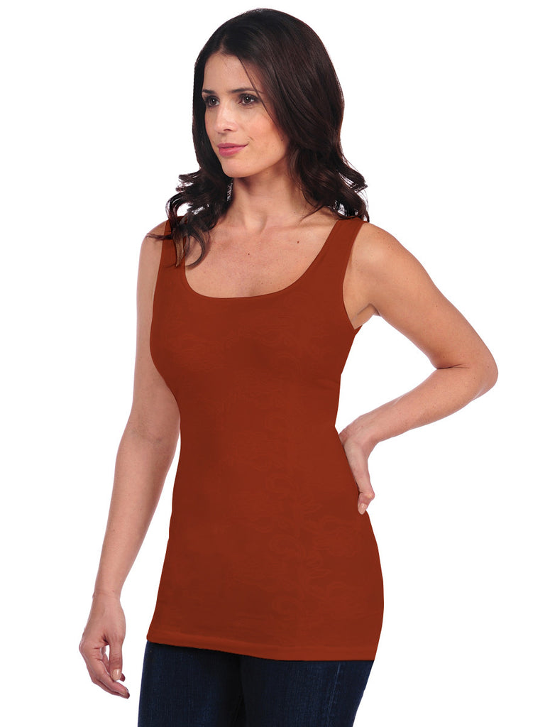 302LT-162 Spice Lace Pattern Tank
