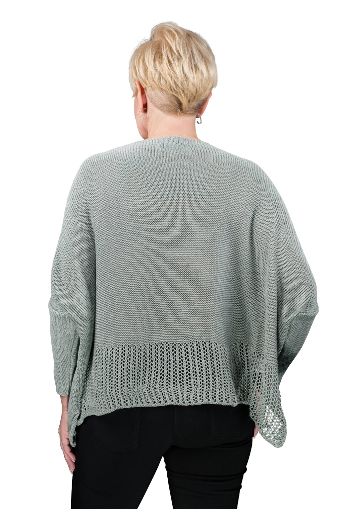 BQ905-318 Sage Amani Crop Sweater