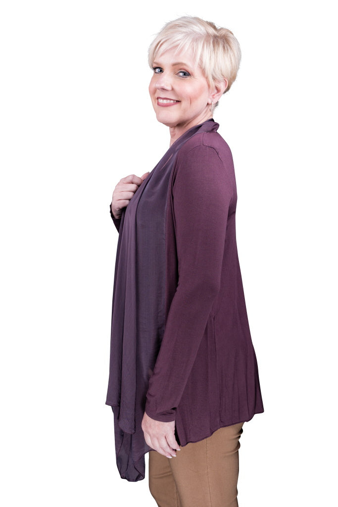 トップス BACK CROSS/CARDI Carla Open Cardi w/Silk Trim (CLS201) – TINA Stephens Group