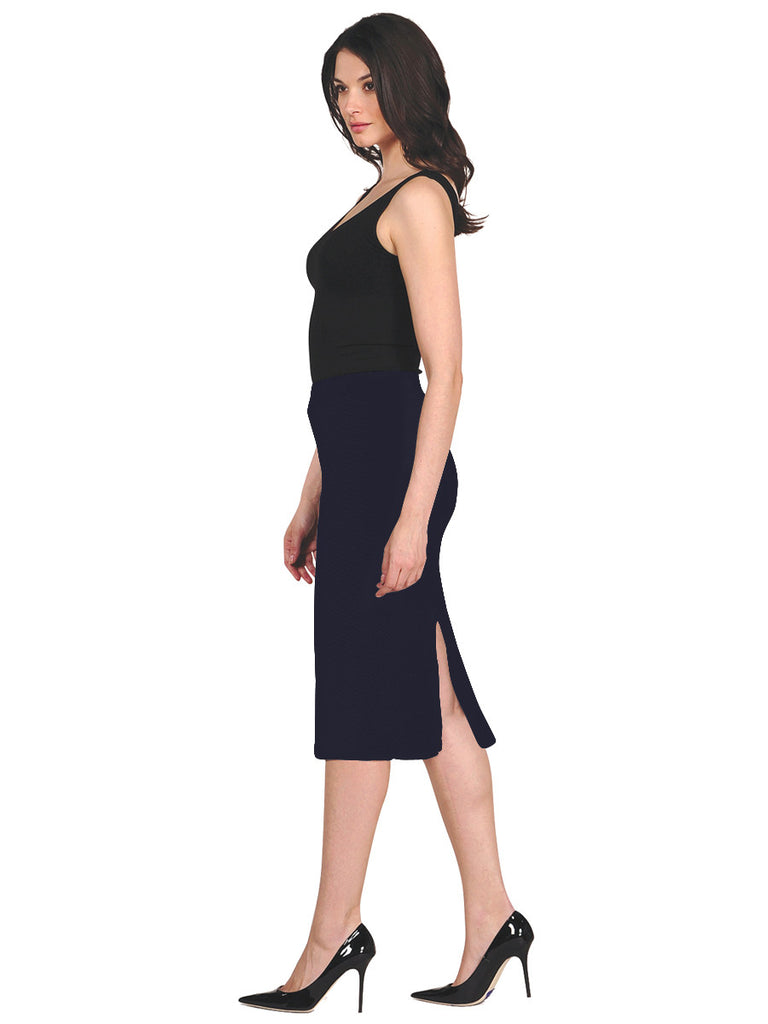 14S-137 Ink Chevron Skirt