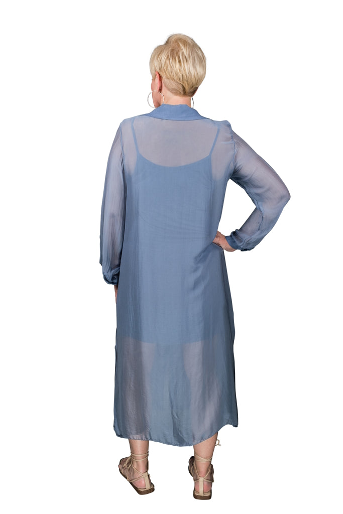 DLS201-427 Jeans Kayne Silk Shirt Dress
