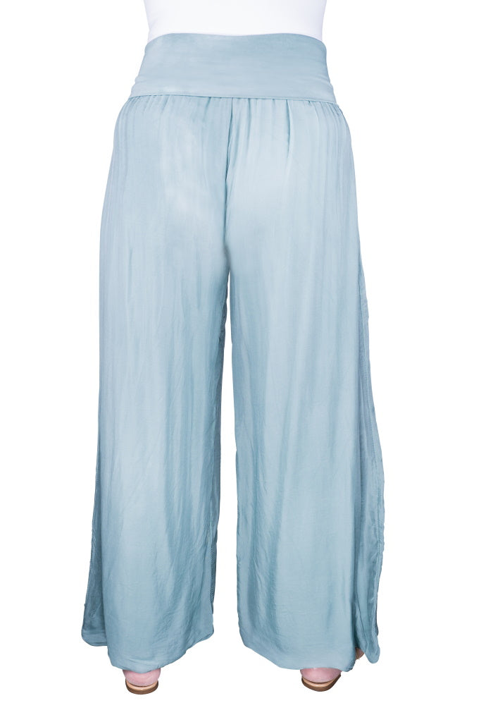 PL203-324 Lake Mercedes Silk Pant with Foldover Waist