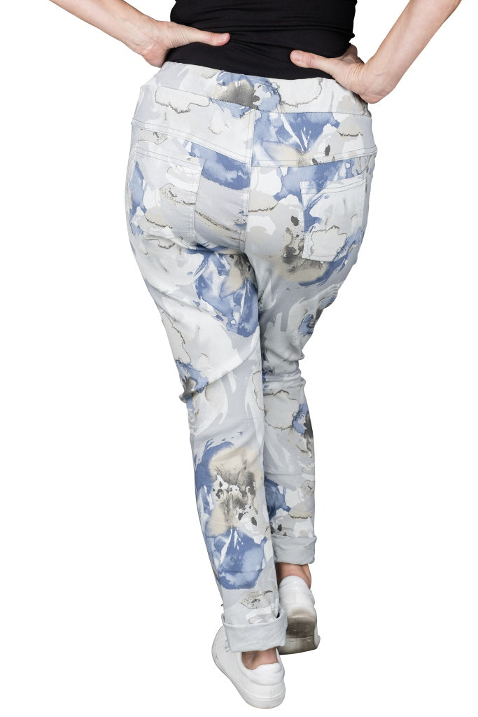 PL705F-150 Pearl Jacee Abstract Floral Pant