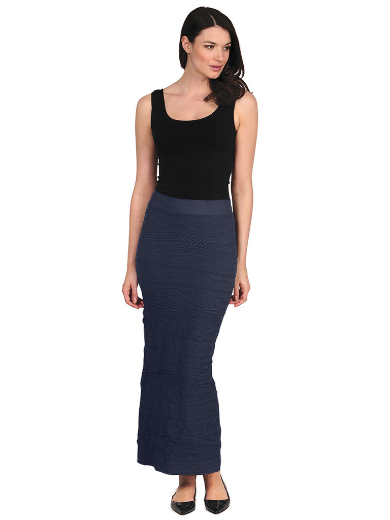 23S-137 Ink Tribal Maxi Skirt